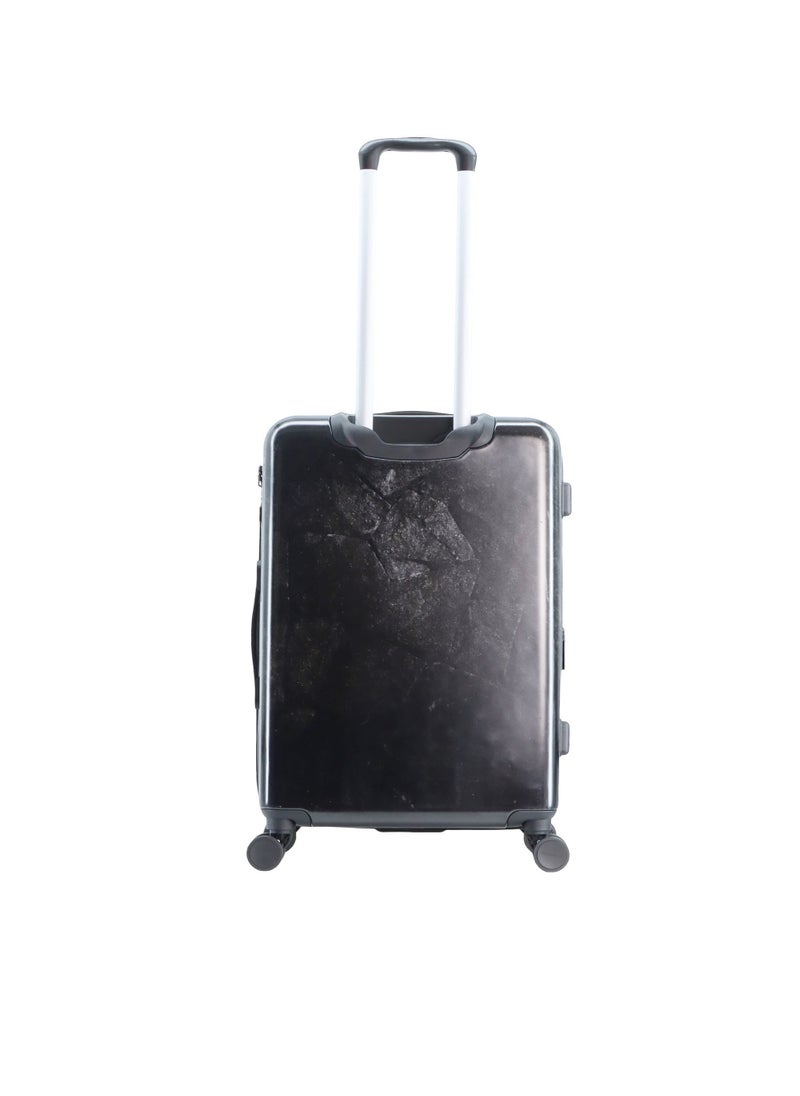 Discovery Stone ABS Hard Shell Medium Check-In Travel Suitcase Black, Durable Lightweight Travel Luggage, 4 Double Wheel Trolley Bag with TSA Combination Lock (60 cm/24 Inch). - pzsku/ZF13EF930E6D80F713619Z/45/_/1720612857/9a305f31-6601-480a-86d8-041da4d0e84f