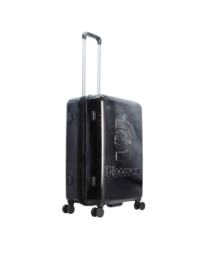 Discovery Stone ABS Hard Shell Medium Check-In Travel Suitcase Black, Durable Lightweight Travel Luggage, 4 Double Wheel Trolley Bag with TSA Combination Lock (60 cm/24 Inch). - pzsku/ZF13EF930E6D80F713619Z/45/_/1720612907/8e015cc8-107d-4281-abbb-4d1d6a0e63f1