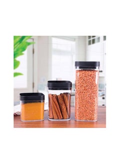 Spaceshoop Acrylic Seasoning Can 3in1 Set for Legules Sugar Coffee and Tea in Multipurpose Design  - Image 1