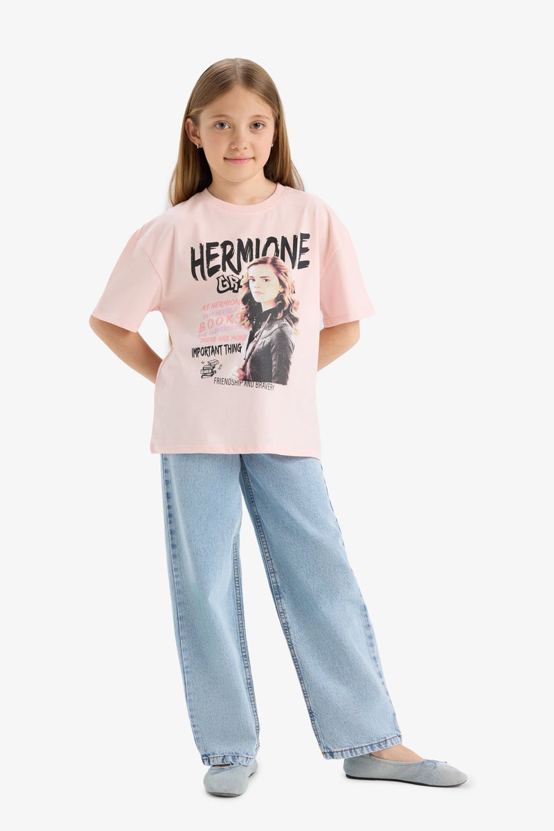 DeFacto Girl Oversize Fit Harry Potter Licensed Short Sleeve T Shirt - Image 2