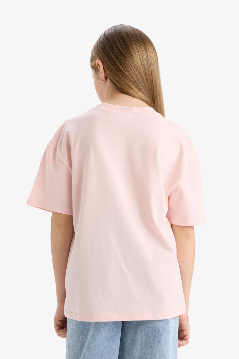 DeFacto Girl Oversize Fit Harry Potter Licensed Short Sleeve T Shirt - Image 4