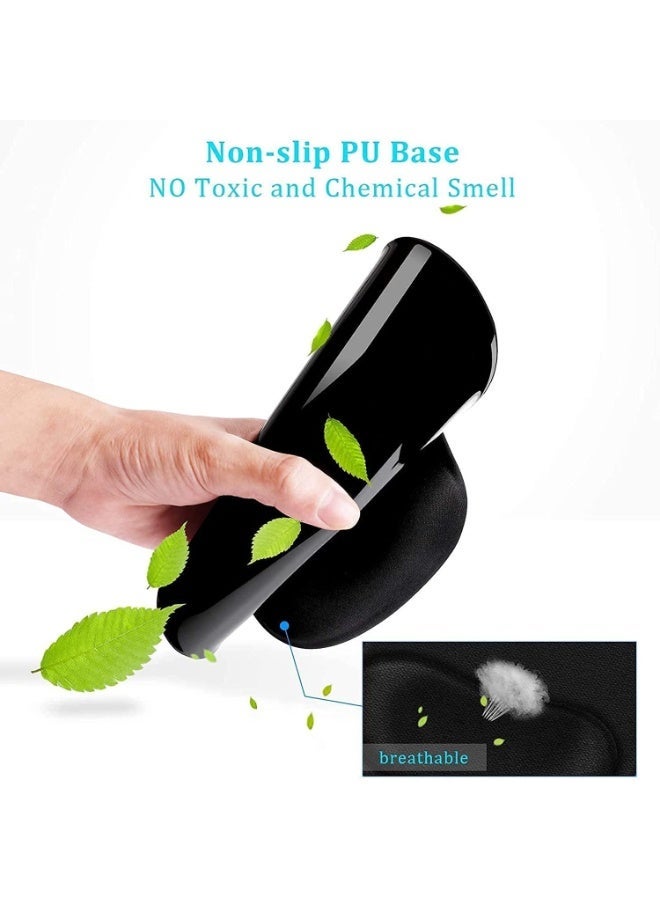 Ergonomic Mouse Pad with Comfortable Gel Wrist Rest, Smooth Lycra Surface and Non-Slip PU Base – for Office, Home & Study - Image 4