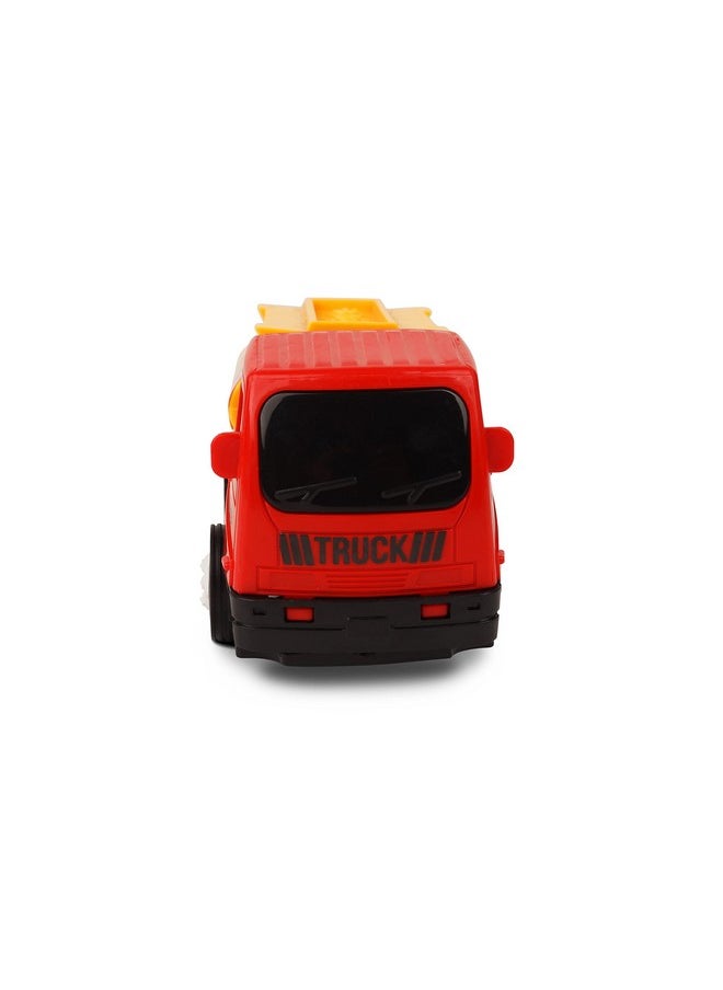 Toy Zone TOYZONE Friction Powered Mini Truck Series | Made in India | Friction Powered Toy | Unbreakable City Service Truck | Pull Back | Push & Go Crawling Toys (City Service Truck Oil Tanker)  - Image 3