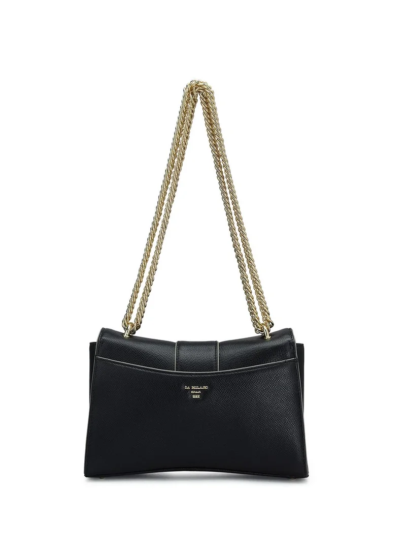 Da Milano  Genuine Leather Black Sling Bag for Women | Best Price UAE