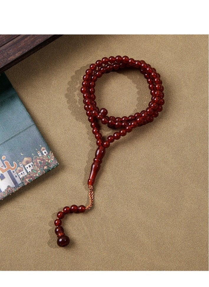 ماركة غير محددة مسبحة صلاة أكريليك من 99 حبة - خفيفة الوزن، متينة، هدية رمضانية مثالية  - Image 1