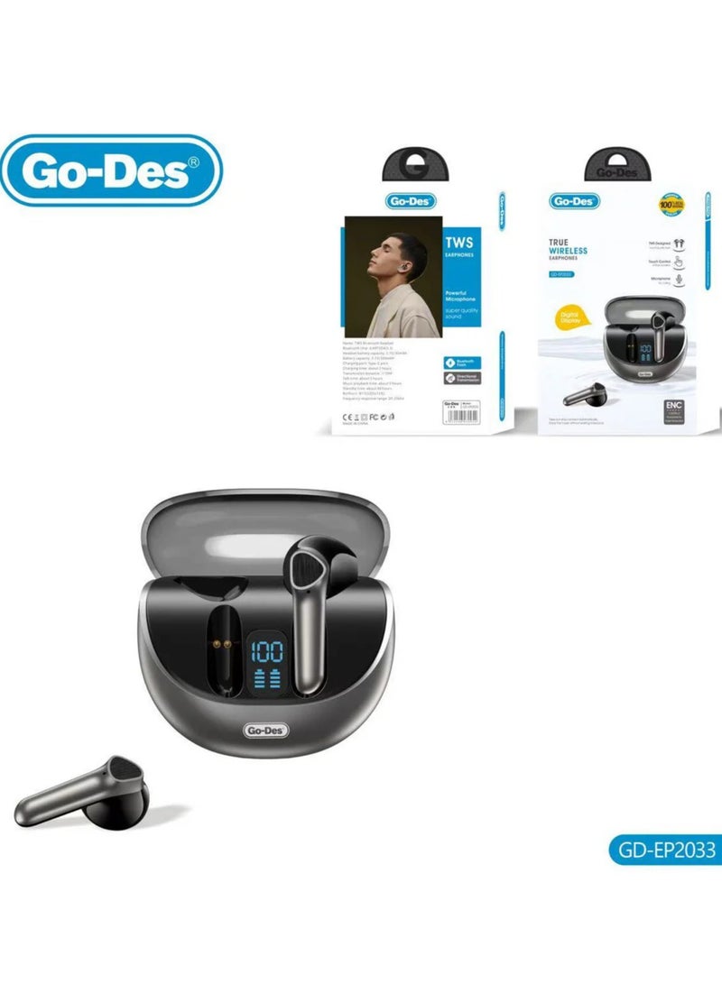 جو-ديز سماعات أذن بلوتوث GO-DES EP-2033 - Image 2