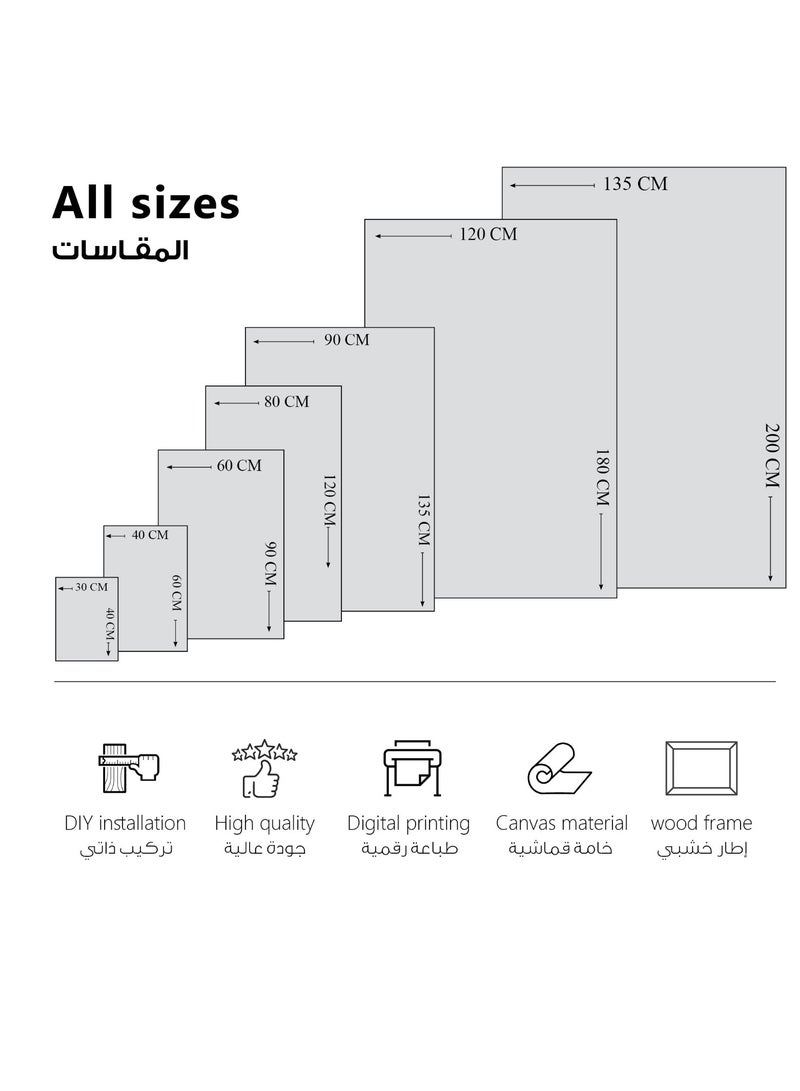 مودكلاس لوحة جدارية كانفس-بتصميم ورود - Image 3