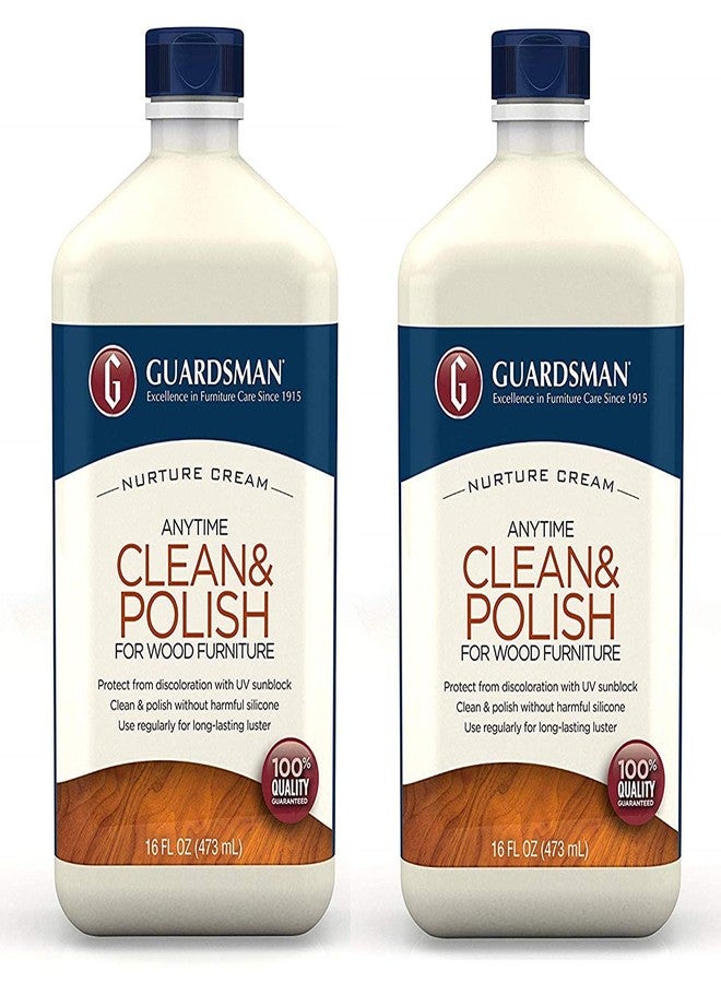 Guardsman Clean & Polish for Wood Furniture - Cream Polish 16 oz - Silicone Free, UV Protection - 461500 (2) - Image 1
