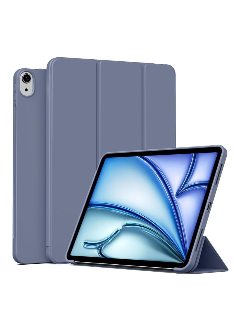ELTRAZONE Case for iPad Air 11 Inch M2 2024, Also Fits iPad Air 5th/4th Gen 10.9 Inch (2022/2020) – Slim Lightweight Smart Folio Cover with Auto Sleep/Wake, Soft TPU Back, Magnetic Closure, Full Protection for iPad Purple - Image 1