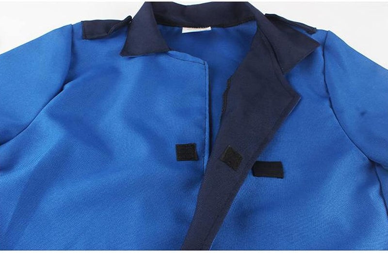 klarako 6pcs Police Officer Costume Set with Accessories for Kids Role Play Kit Dress Up Costume Accessories, Ages 3-6 yrs Blue - Image 4