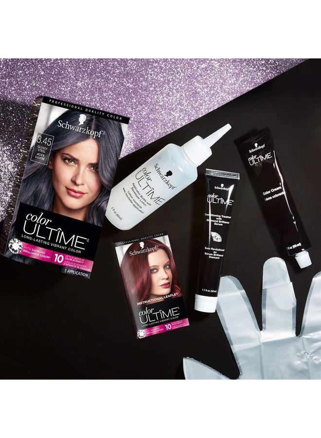 Schwarzkopf Color Ultime Metallic Permanent Hair Color Cream, 3.45 Glossy Steel - Image 3
