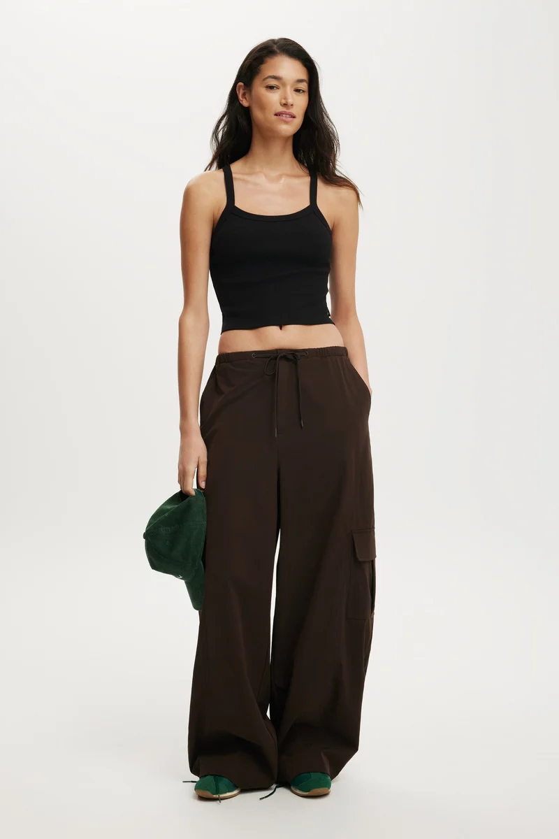 Cotton On  ACTIVE RIB T-BAR CROPPED TANK for Women | Best Price UAE