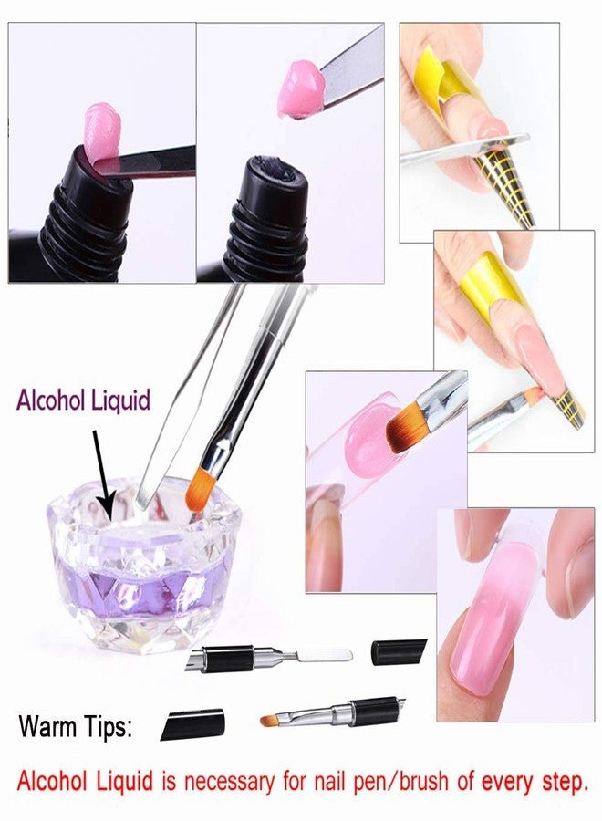 Beetoo Poly Nail Gel Brush & Picker, Dual - Ended Stainless Steel Gel Nail Brush Tool for Polygel Brushes Kit Acrylic UV Nails Extension - Image 5