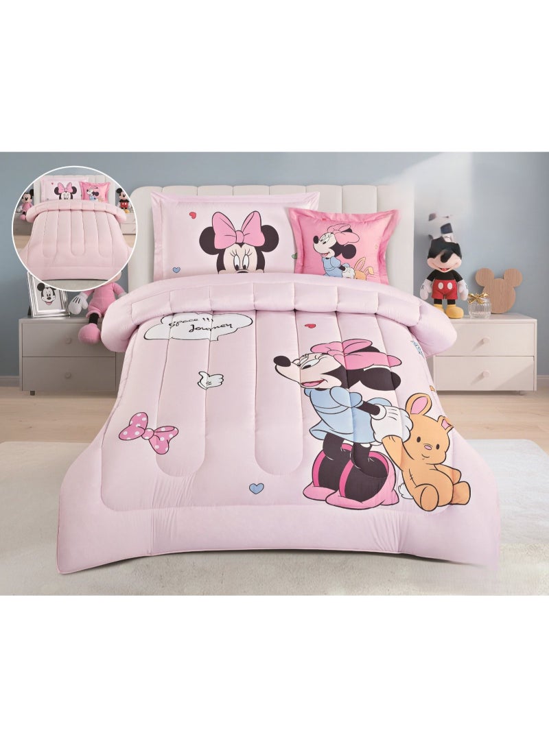Children's summer bedding set with cheerful designs, microfiber, 4 pieces, size 170*230 cm