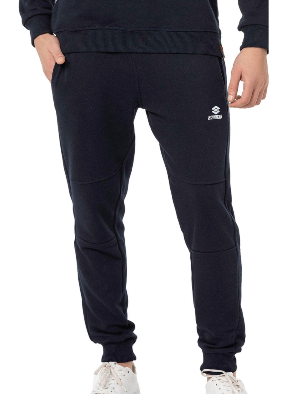 Scooter  String Knitted Tracksuit Bottom Navy Blue Men's Sweatpants M1709TL  - Image 1