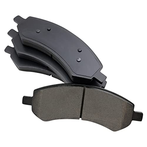 TRQ Front Brake Pads Ceramic Compatible with 2007-2009 Chrysler Aspen 2005-2010 Dodge Dakota Durango 2006-2010 Ram 1500 2006-2009 Mitsubishi Raider 2011-2018 Ram 1500 2019-2021 1500 Classic 2011 - Image 3
