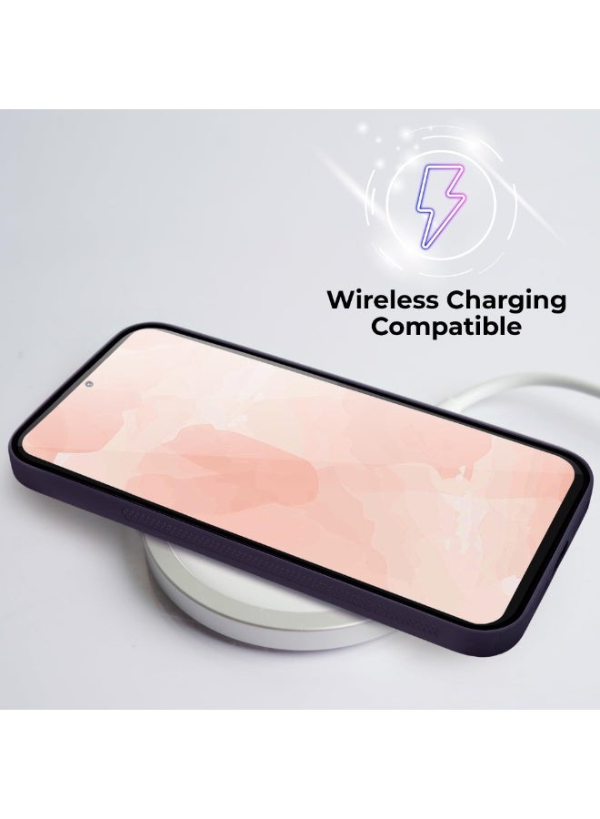 Heat Dissipation Case with Built in Camera Lens Protector Slim Fit Breathable Cooling Anti Fingerprint Hard PC Back Shockproof Cover For Samsung Galaxy A26 (Purple) - Image 2