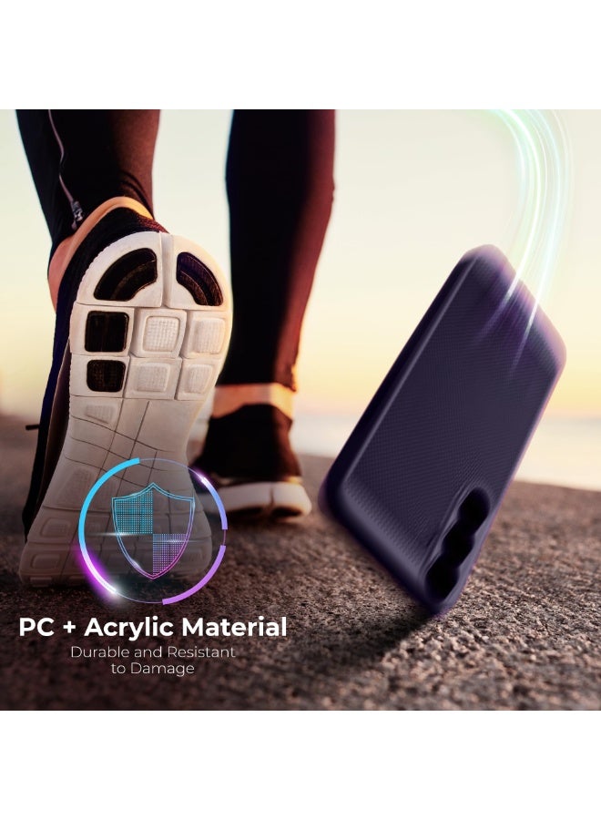 Heat Dissipation Case with Built in Camera Lens Protector Slim Fit Breathable Cooling Anti Fingerprint Hard PC Back Shockproof Cover For Samsung Galaxy A26 (Purple) - Image 4