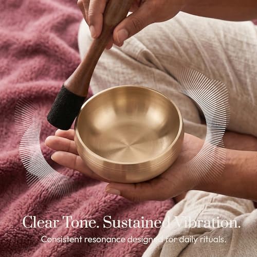 Silent Mind Tibetan Singing Bowl Set – Easy to Play & Beginner Friendly Meditation Bowl with Cushion & Mallet | Stress Relief & Mindfulness | Gift-Ready - Image 3