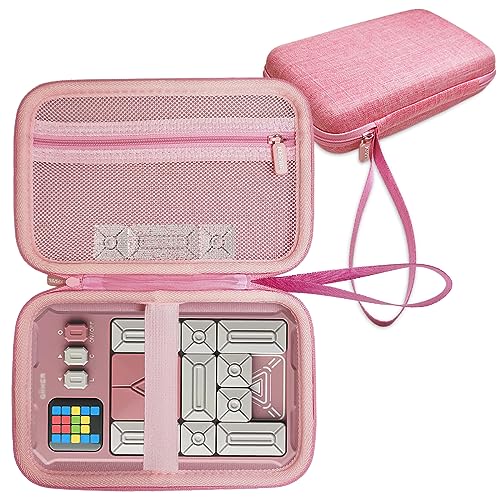 JCHPINE Hard Carrying Case for GiiKER Super Slide Brain Games Protective Storage Holder for GiiKER Brain Teaser Puzzles Interactive Handheld Game Console Accessories Case Only Pink - Image 1