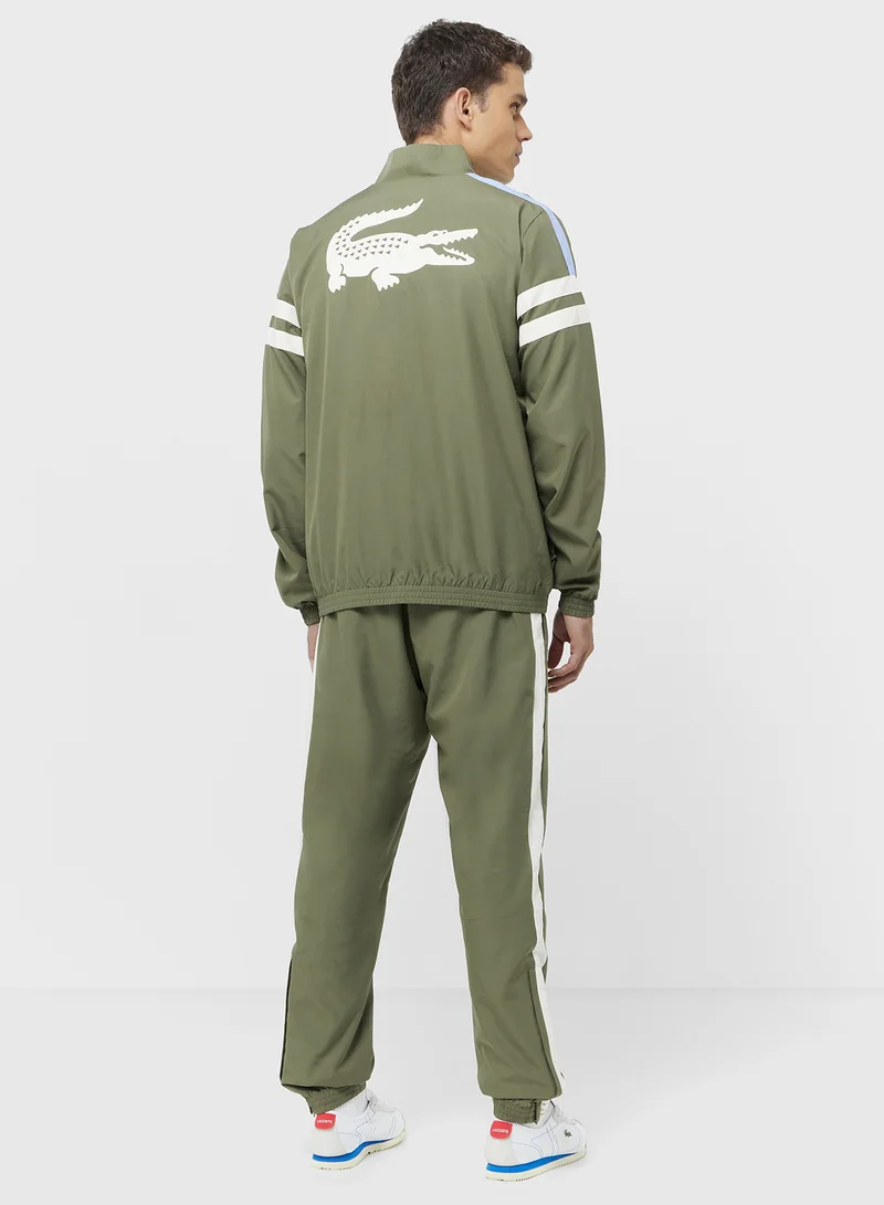 لاكوست Stripe Crew Neck T Shirt