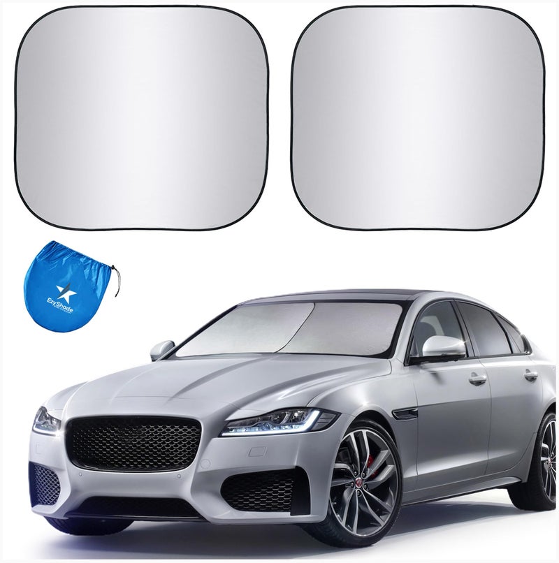 EzyShade Windshield Sun Shade with Shield-X Reflective Technology. See Vehicle Size-Chart. Foldable Car Sunshade for Front Windshield Window Car SUV Van Truck. Sun Visor Heat Shield. Sports (S) Size - Image 1