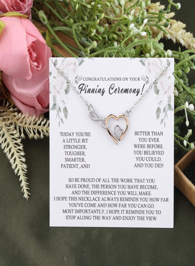 OKEYCH Future Nurse Gift Pinning Ceremony Necklace CNA RN Jewelry Nursing Sch-ool Graduation Gift (Pinning Ceremony N) - Image 2