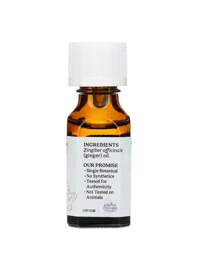 Aura Cacia أورا كاسيا، زيت أساسي نقي، زنجبيل، 0.5 أونصة سائلة (15 مل) - Image 2