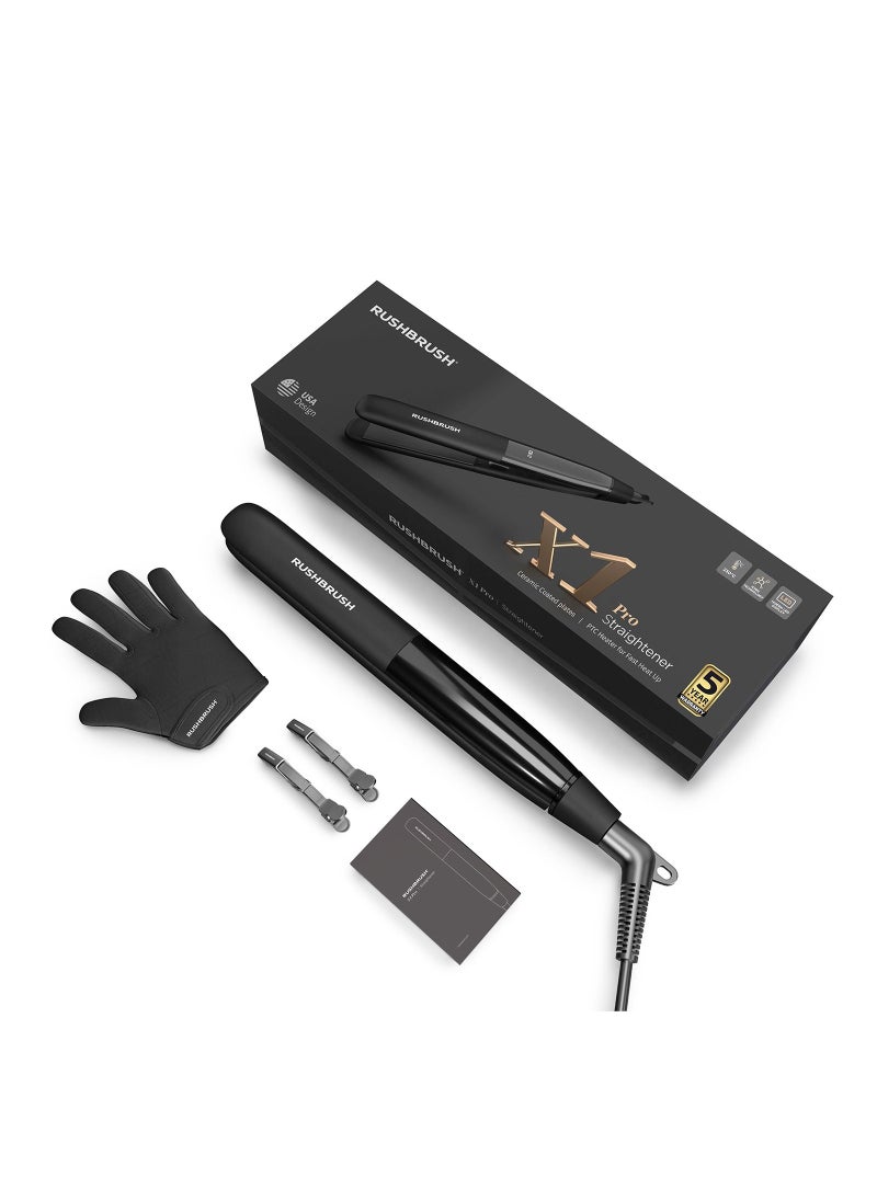 X1 Pro Straightener Black, 230C , Ceramtic Plate , ionic Tech