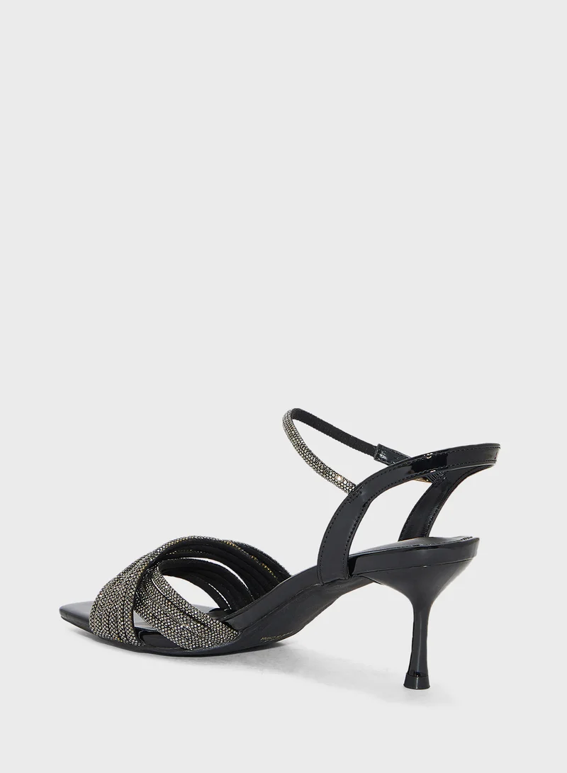 Ella Limited Edition Ankle Strap Diamante Heel Sandal