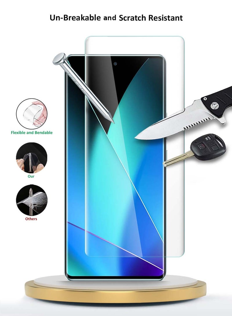 دبليو تيك انفينيكس زيرو 40 4G / 5G 2024 حامي شاشة زجاجي مقسى بغطاء كامل للأشعة فوق البنفسجية (MSGUCN) - شفاف - Image 3