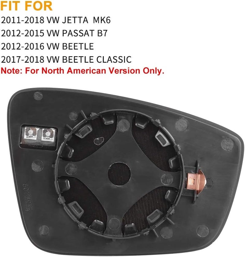 Wivplex Heated Mirror Glass for Jetta 2011-2018 - Image 4