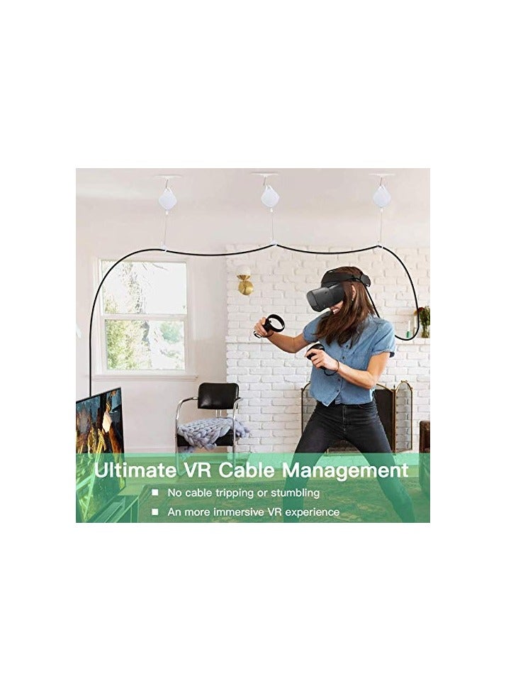 KASTWAVE Cable Management System,Retractable Ceiling Pulley System for Oculus,for Quest,for Quest 2 - Image 4