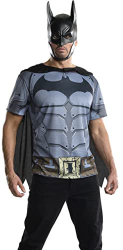Rubies DC Arkham City: Batman Costume Top and Mask for Adults by Rubies, Men's Medium - Image 1