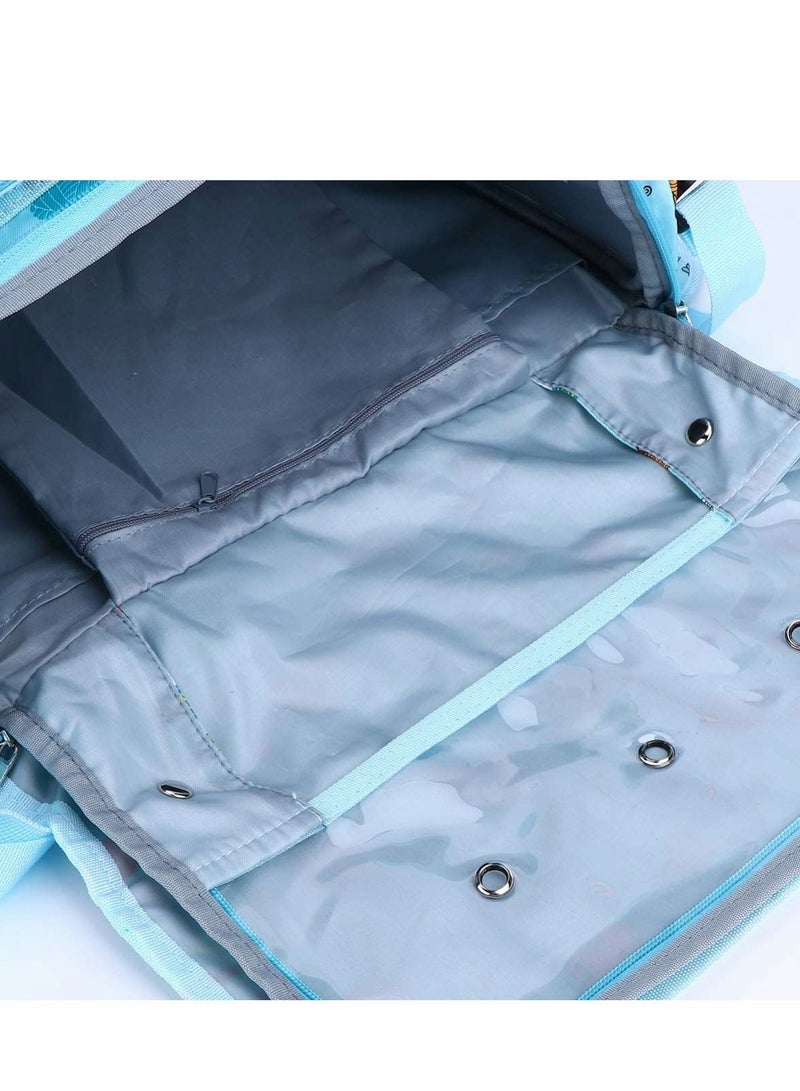 SYOSI Knitting Bag Printed Oxford Cloth Yarn Bag With Cover And Shoulder Strap For Knitting Needles Crochet Hooks And Other Accessories - Image 5