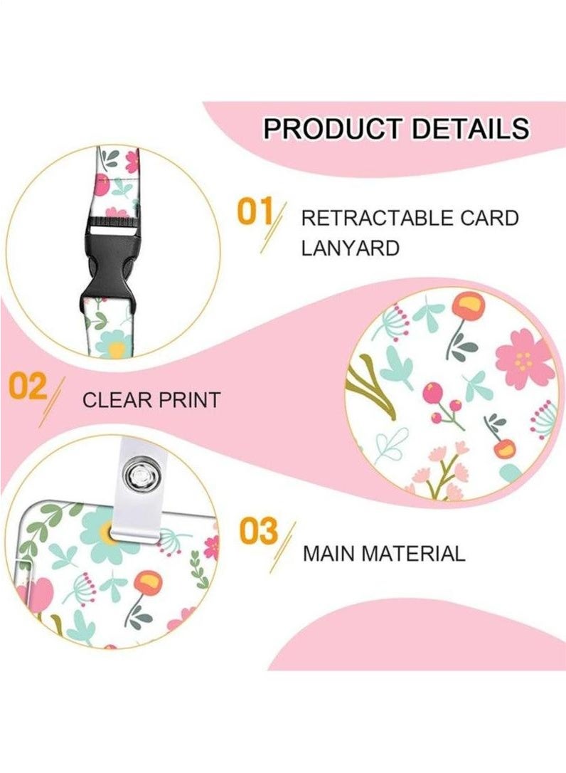 ID Card Holder with Strap, Lanyard ID Holder, Lanyard for Keys, Bus Tickets, School Supplies Card Holder with Swivel Lobster Clasp, for Women, Teachers, Nurses, Doctors, Students - Image 5