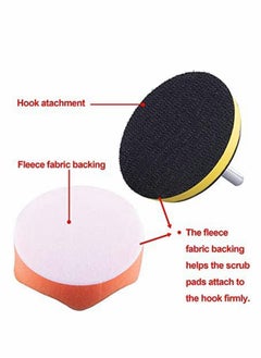 Y&D 38 Pieces Polishing Pads for Drill 3 Inch Sponge Woolen Buffing with Adapter Car Polisher  - Image 5