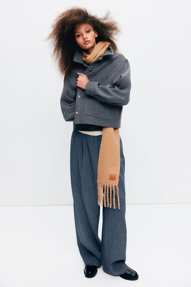 اتش اند ام Button-Front Jacket