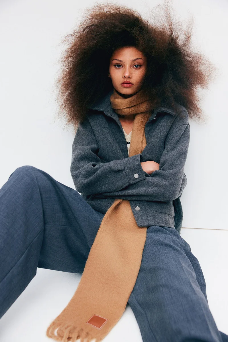 اتش اند ام Button-Front Jacket
