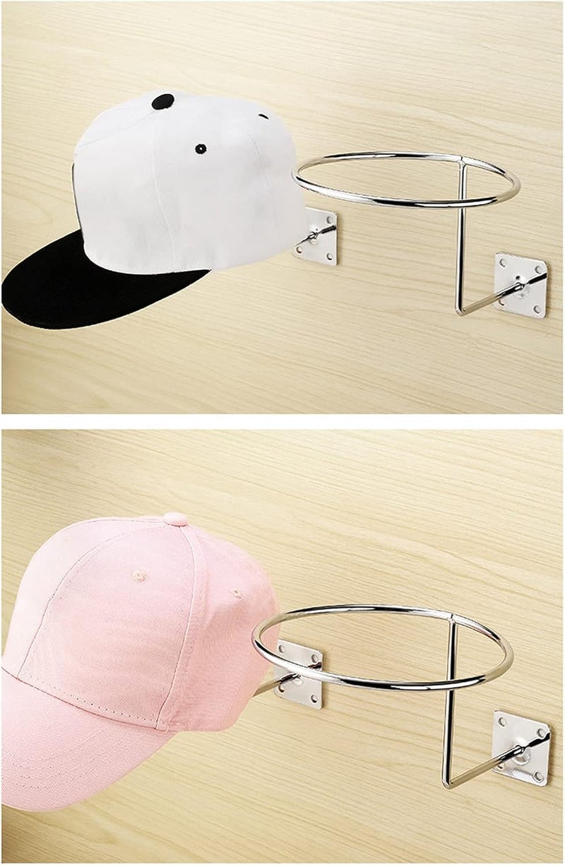 klarako Multifunction Wall Mounted Basketball Soccer Football Volleyball Exercise Ball Holders Stand Store Display Hat Rack Storage Organizer Shelves Bracket Hat Holder - Image 5