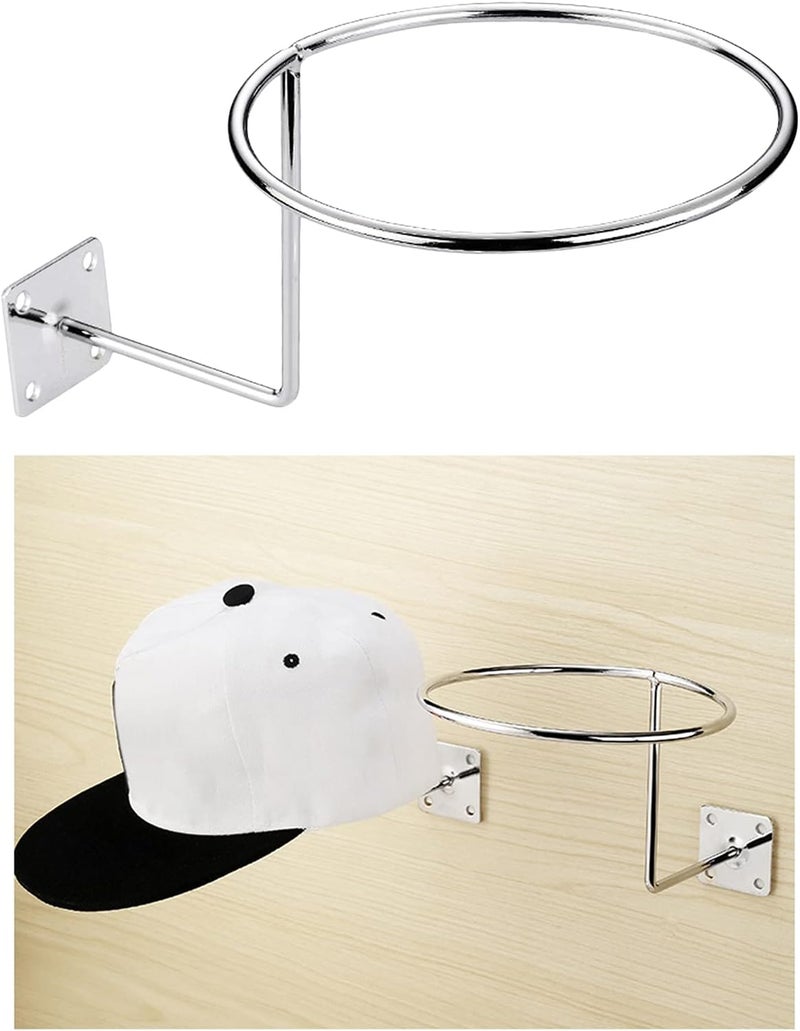 klarako Multifunction Wall Mounted Basketball Soccer Football Volleyball Exercise Ball Holders Stand Store Display Hat Rack Storage Organizer Shelves Bracket Hat Holder - Image 2