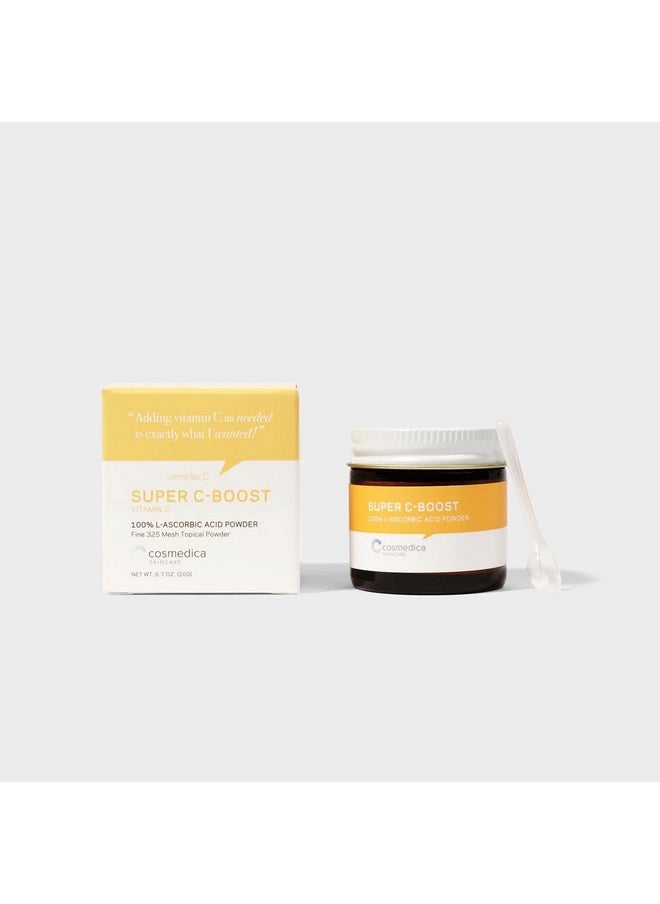 Cosmedica Skincare - 100% Lascorbic Acid Powder Vitamin C For Face Custom Boost For Facial Serums Hyaluronic Acid Serum Moisturizer Night Cream And Facial Toner 0.7 Oz - Image 1