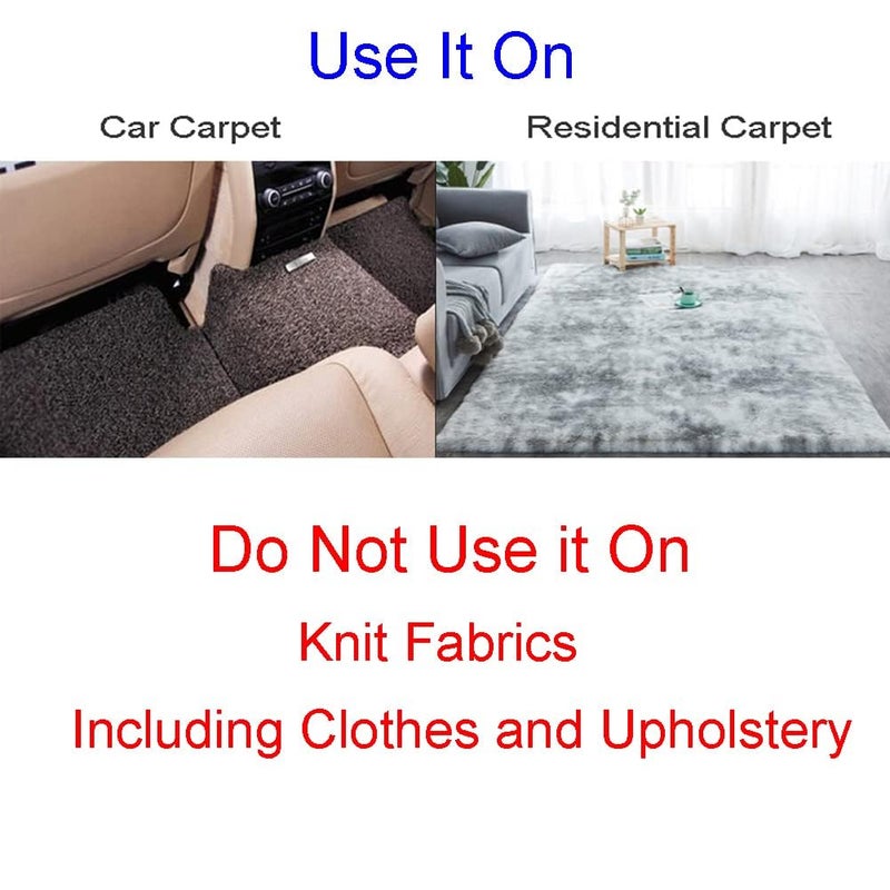 COYRASTH Carpet Pet Hair Remover, Portable Spark Lint Roller with Wooden Handle, Carpet Pile Brush with Double Sided Metal Scraper Suits Indoor Carpet, Pet Hair, Car Carpet,1 Pc - Image 4