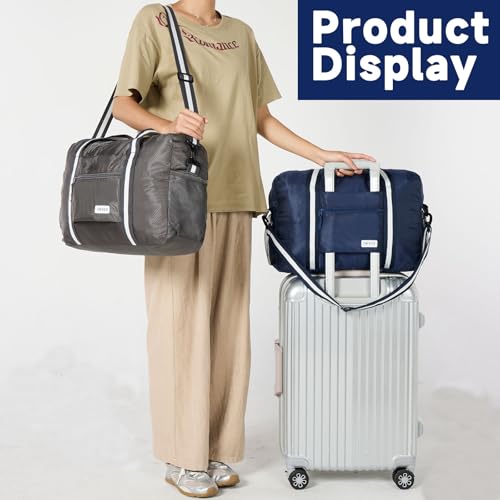 Arxus Foldable Tote Bag for Travel Expandable Lightweight Carry On Luggage 22L Packable Duffle Bag for Traveling - Image 2