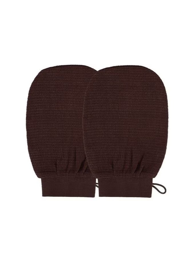 ORiTi قفازات فرك الحمام المغربي المقشرة لإزالة الجلد الميت - قفازات فرك للجسم لجميع أنواع البشرة وتحسين الدورة الدموية في الحمام والسبا لإزالة خلايا الجلد الميت - Image 1