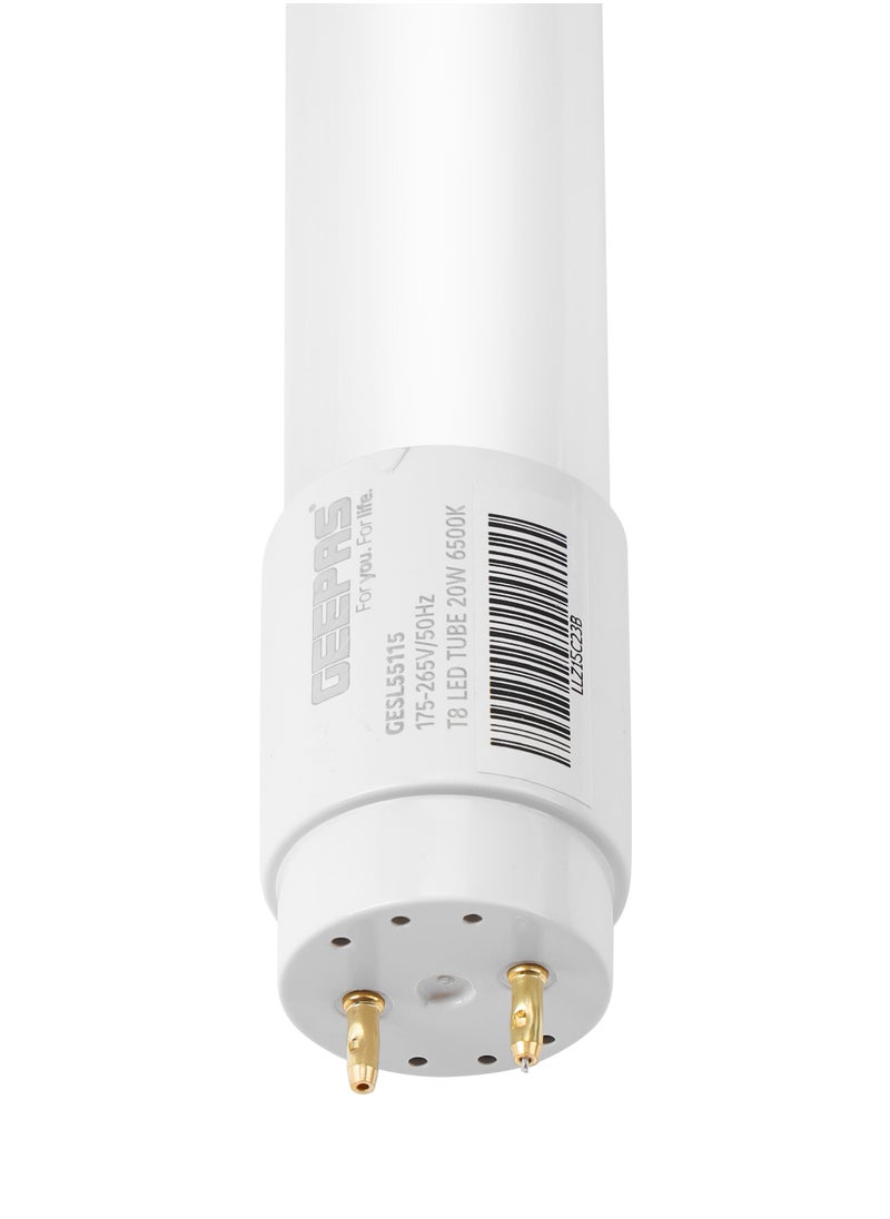 GEEPAS - T8 LED Tube Light, 2200 Lumens and 6500 K Color Temperature, Slim Design, Light and Simple Perfect for Home and Office Use - Image 1
