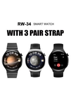 Smart Watch AMOLED Screen -HainoTeko WATCH 4 RW-34 - Modern and Stylish Design with High Quality Materials.Compatible with All Phones.With 3 Pairs of Straps - pzsku/ZF1409EBEBFE44E802A49Z/45/_/1729368370/6fb8798e-36b6-42b7-bffe-9fdc3e335162