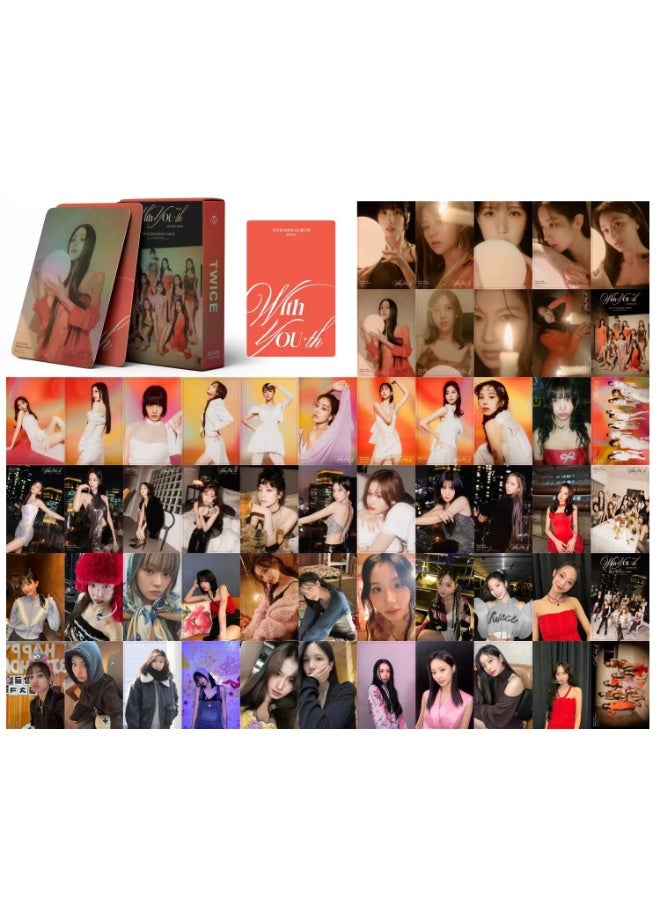 NIBEMINENT 55 Pcs Kpop TWICE WITH YOU Lomo Cards Card For Fans Collection Gifts - Image 1