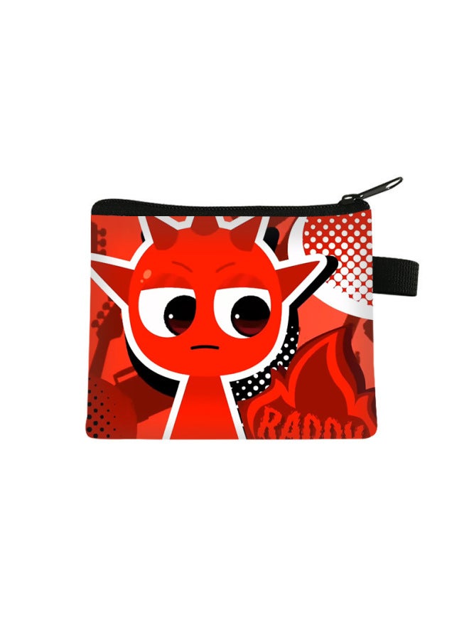 New Rhythm Box Coin Purse Cute Mini Storage Bag Sprunkiplush Multifunctional Key Card Holder