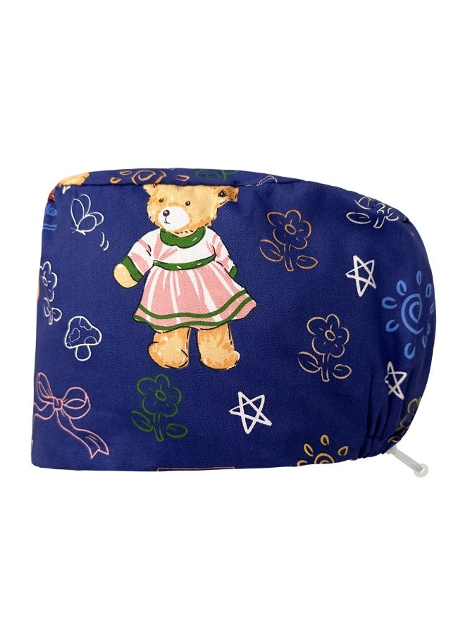 NIBEMINENT Unisex Scrub Hats Surgical Hats Printed Medical Nurse Operating Room Caps Women Pet Grooming Nursing Hats Sanitary Cap